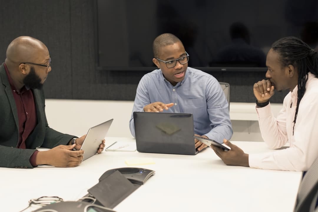 African business professionals collaborating